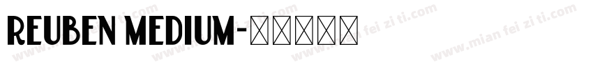 Reuben Medium字体转换